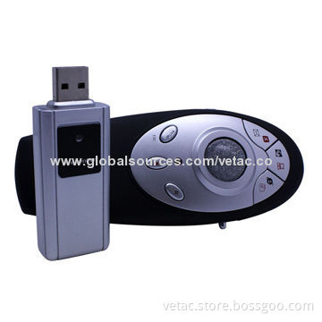RF Wireless Laser Pointer for Presentation with Trackball Mouse